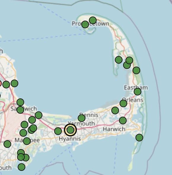 WC1N Cape Cod Map